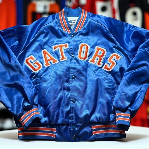 Vintage Chalk Line 90s University Of Florida Gators Satin Men’s XL Jacket - Picture 1 of 8
